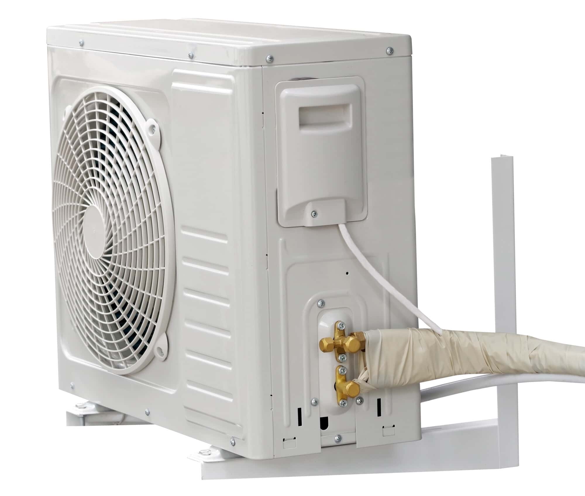 Air,Conditioning,Compressor,Isolated,On,White,Background